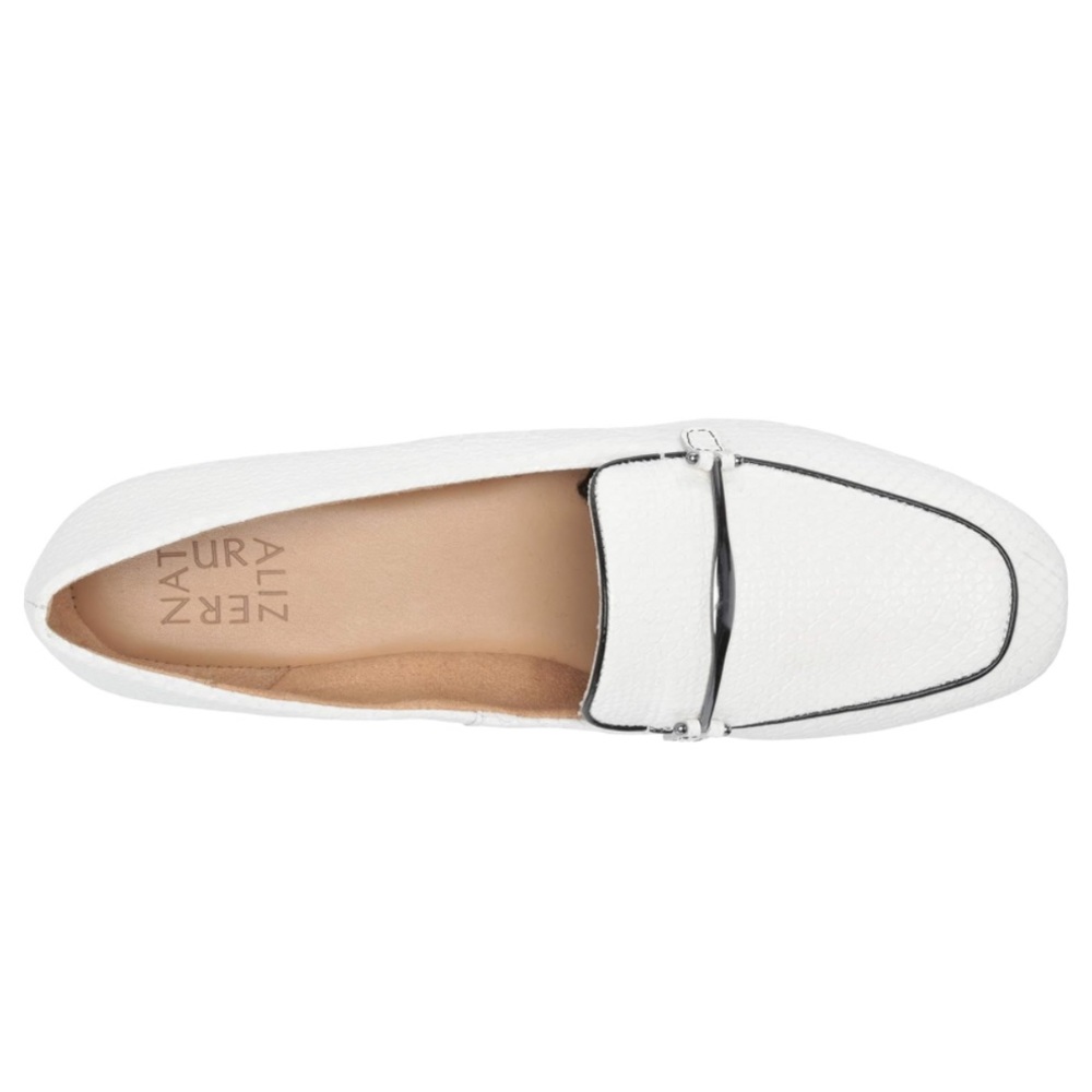 Naturalizer Womens EMILINE Leather Loafers White Snake - Picture 10 of 15